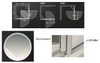 Roltechnik sprchové dveře TDO1 1000 výplň transparent rám brillant 724-1000000-00-02